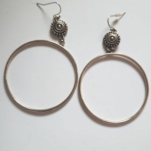 Lucky Brand Drop Hoop Earrings